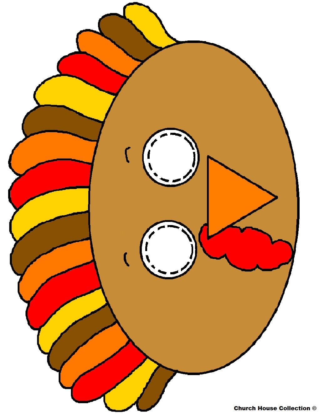 Turkey Face Printable
